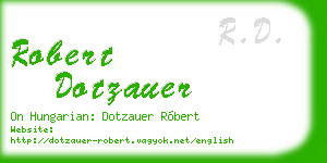 robert dotzauer business card